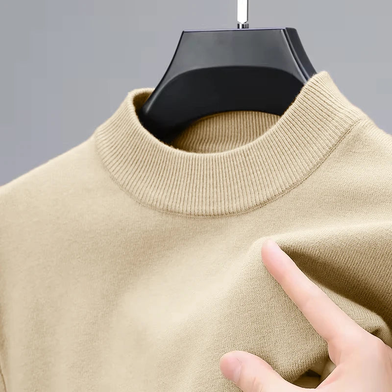 Knitwear Sweater for Autumn/Winter with Mock Neck