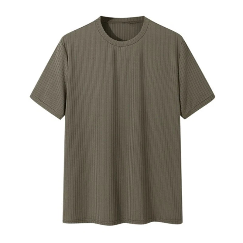 Men's Luxury O Neck Drapped Loose T-Shirt