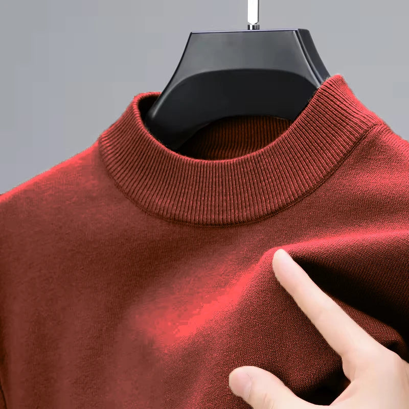 Knitwear Sweater for Autumn/Winter with Mock Neck