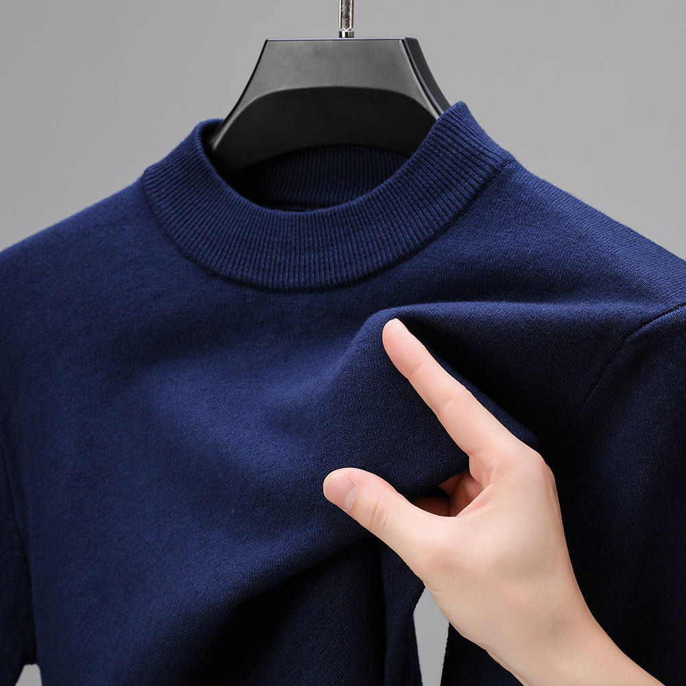 Knitwear Sweater for Autumn/Winter with Mock Neck