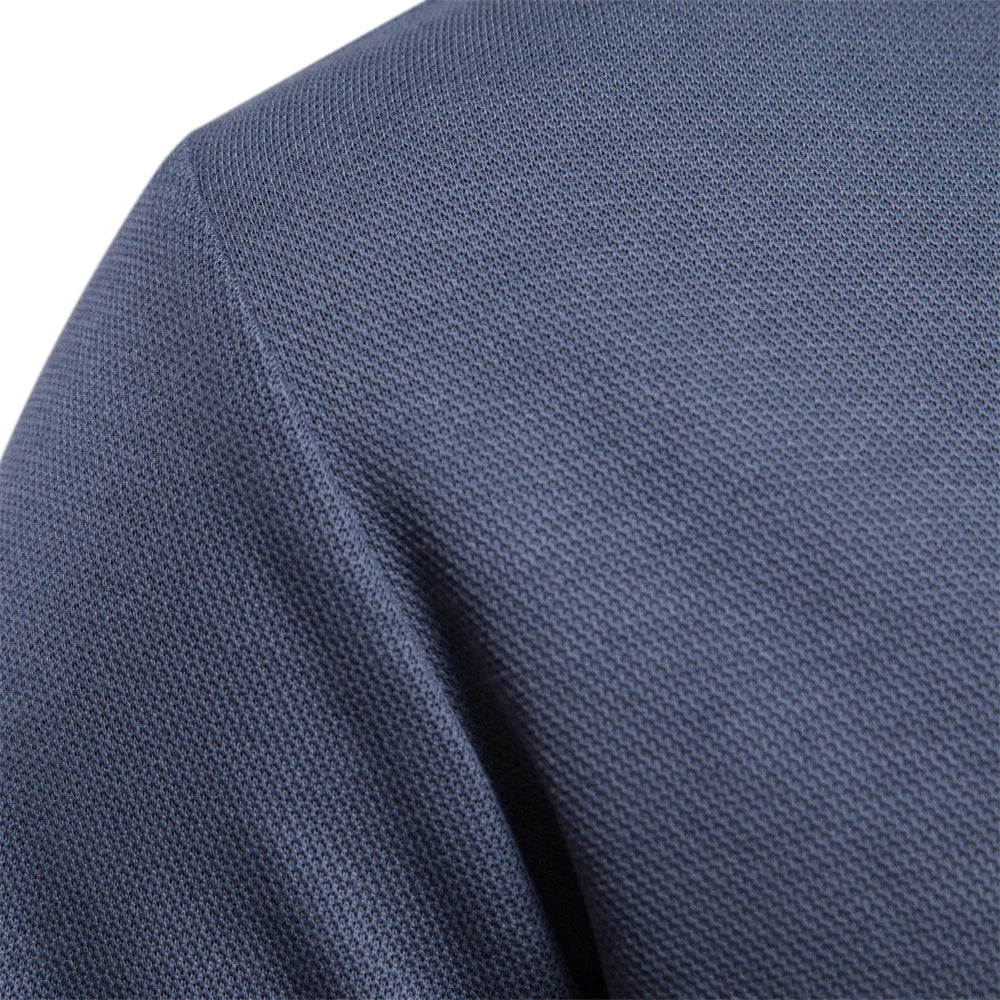 Men's Embroidery Polo Shirt With Turn Down Collar