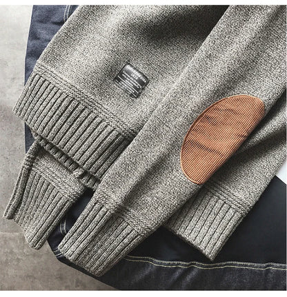Oversized Sweater With Patch Designs