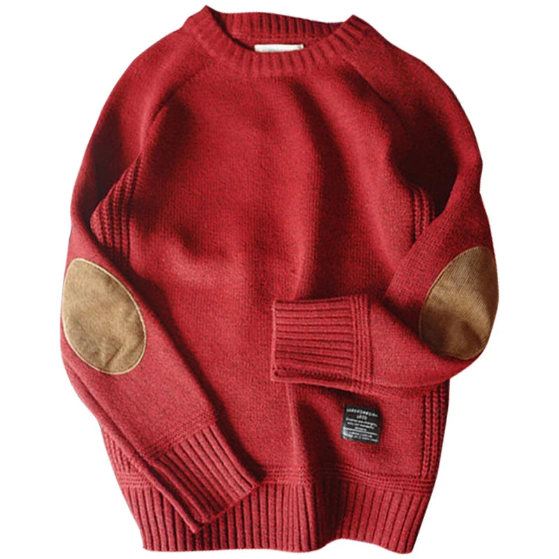 Oversized Sweater With Patch Designs