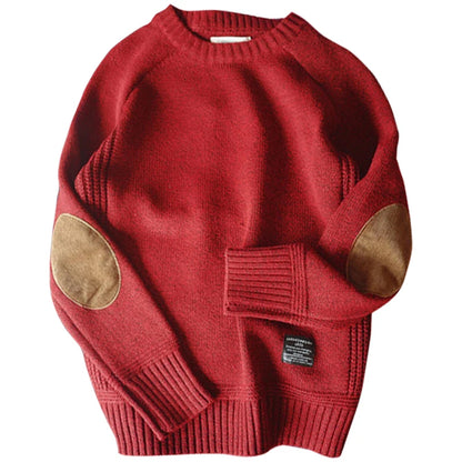 Oversized Sweater With Patch Designs