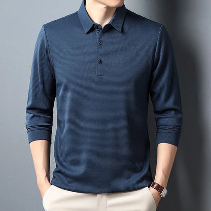 Men's Business Casual Polo Shirt - Comfortable Top