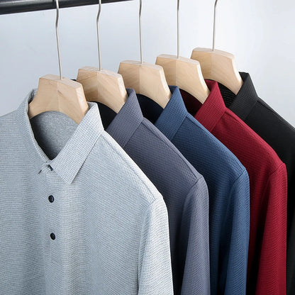 Men's Business Casual Polo Shirt - Comfortable Top