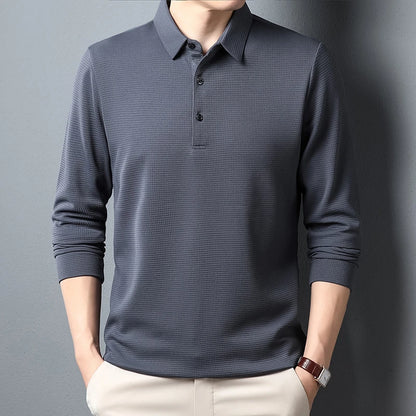 Men's Business Casual Polo Shirt - Comfortable Top