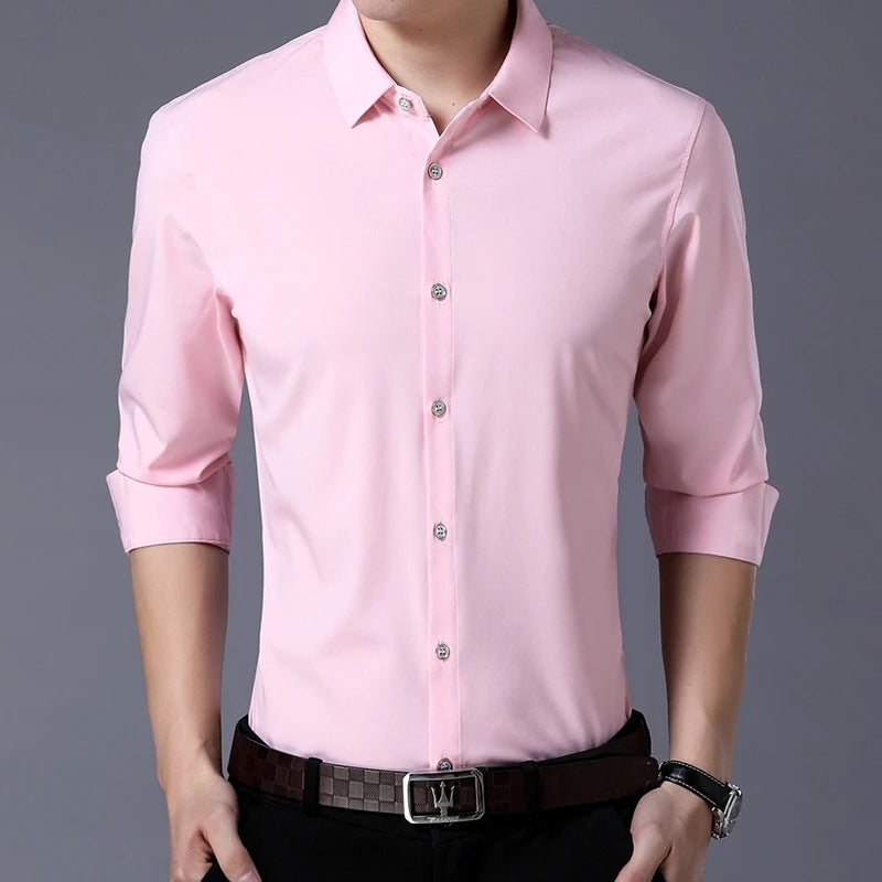 Men's Casual Fashion Business Sleeved Shirt