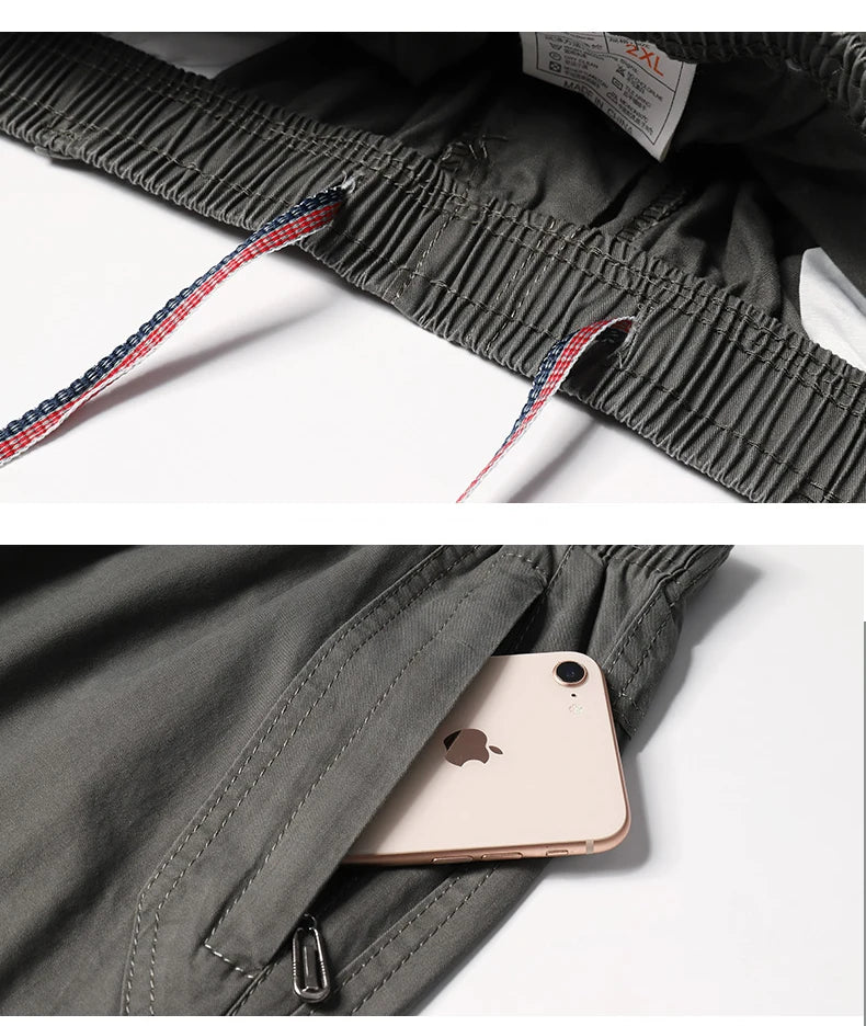 Mens Casual Pants With Zipper Pockets