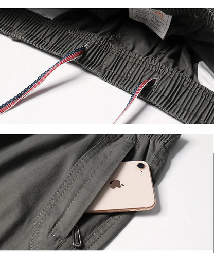 Mens Casual Pants With Zipper Pockets