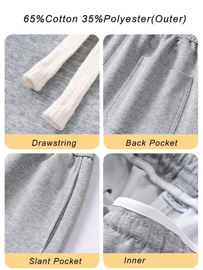 Men’s Loose Fit Sweatpants – Wide Leg Drawstring Trousers