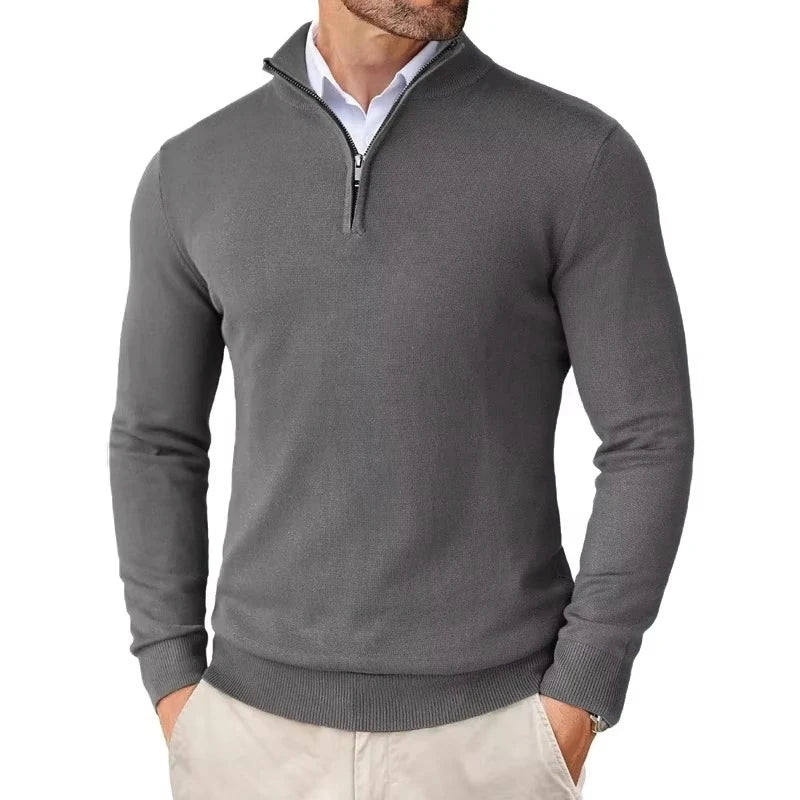 Men's Slim Mock Neck Sweaters