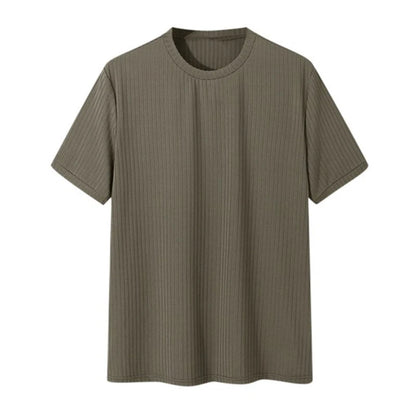 Men's Luxury O Neck Drapped Loose T-Shirt