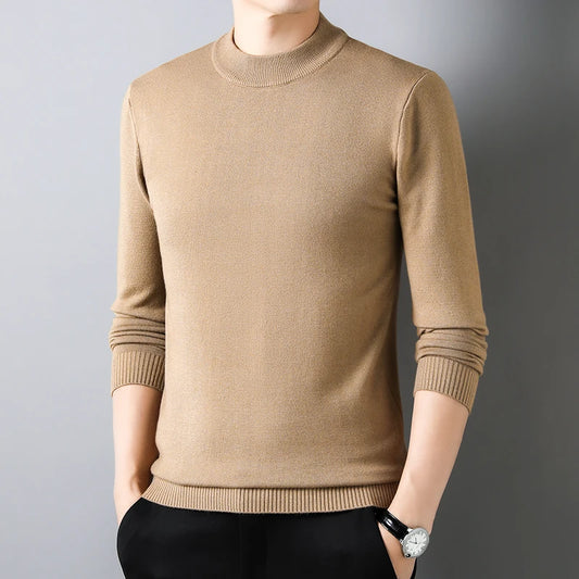 Knitwear Sweater for Autumn/Winter with Mock Neck