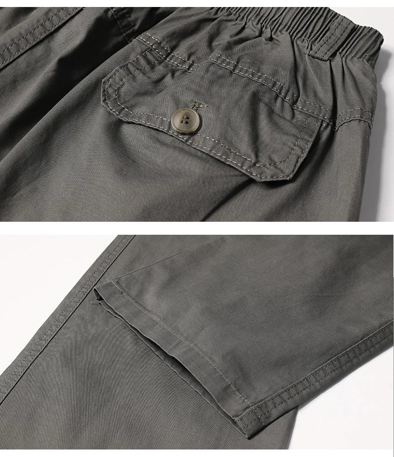 Mens Casual Pants With Zipper Pockets