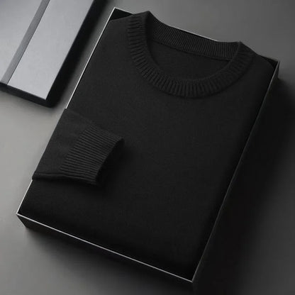 Men's Neck Sweater Whit a Slim Fit
