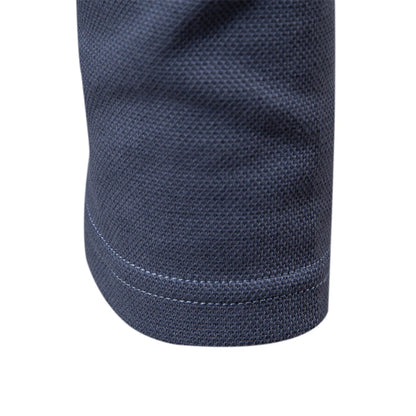 Men's Embroidery Polo Shirt With Turn Down Collar