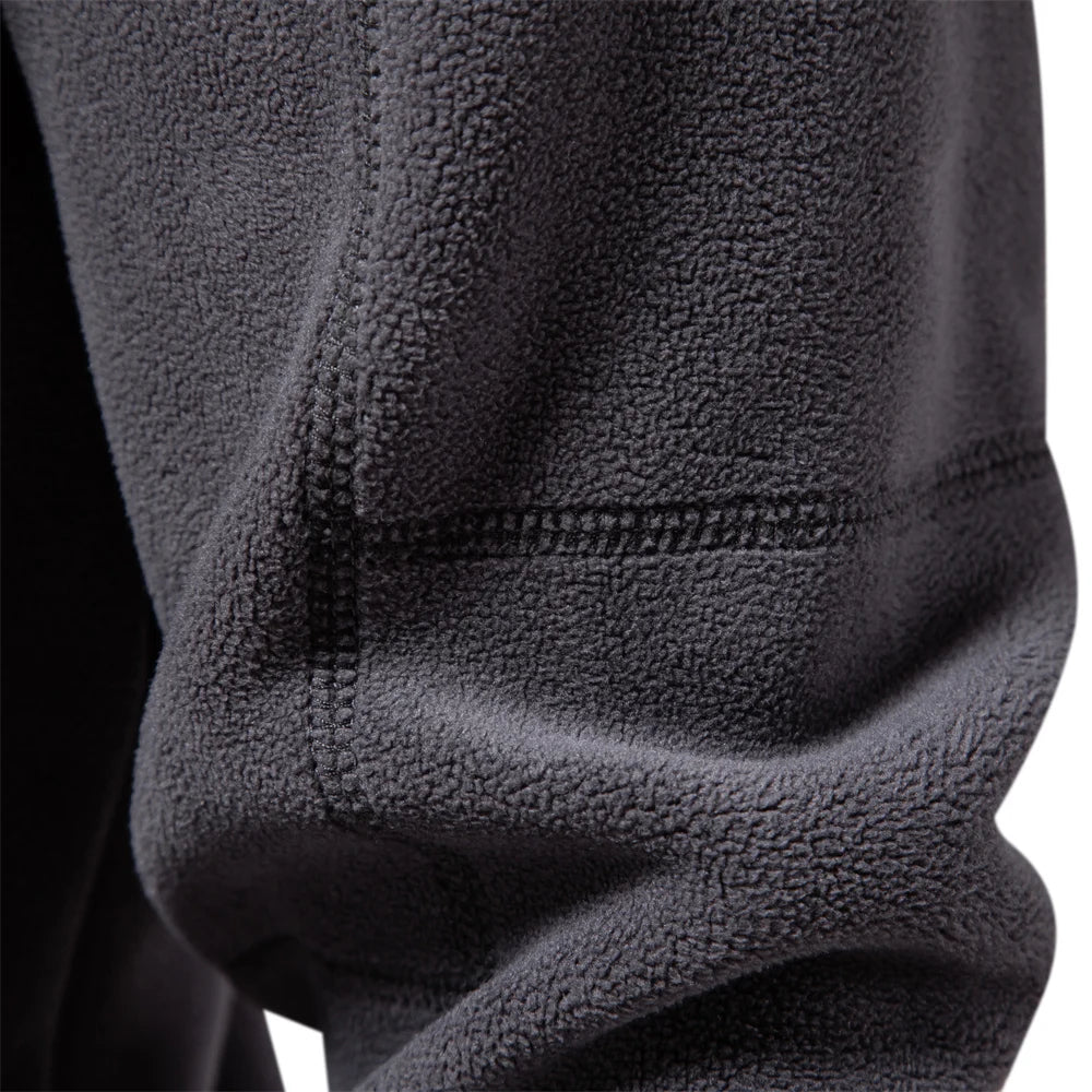 Men's Fleece Jacket with Zipper Neck