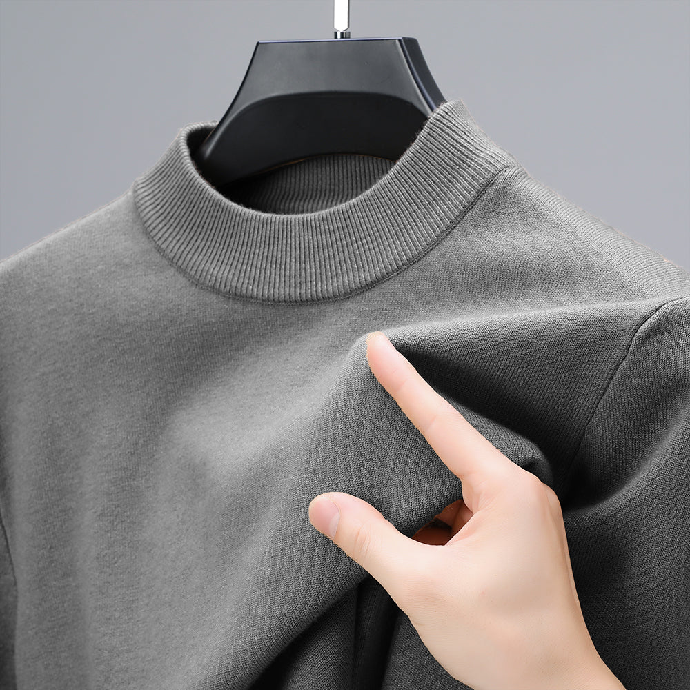 Knitwear Sweater for Autumn/Winter with Mock Neck