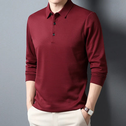 Men's Business Casual Polo Shirt - Comfortable Top