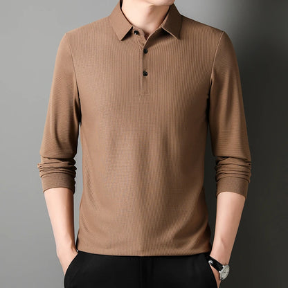 Men's Business Casual Polo Shirt - Comfortable Top