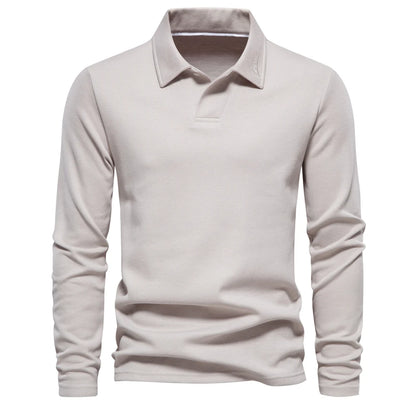 Men's Embroidery Polo Shirt With Turn Down Collar