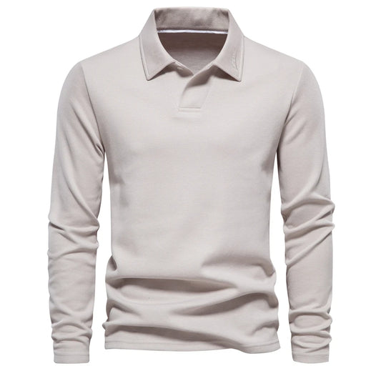 Men's Embroidery Polo Shirt With Turn Down Collar