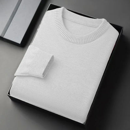 Men's Neck Sweater Whit a Slim Fit