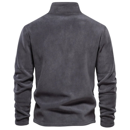 Men's Fleece Jacket with Zipper Neck