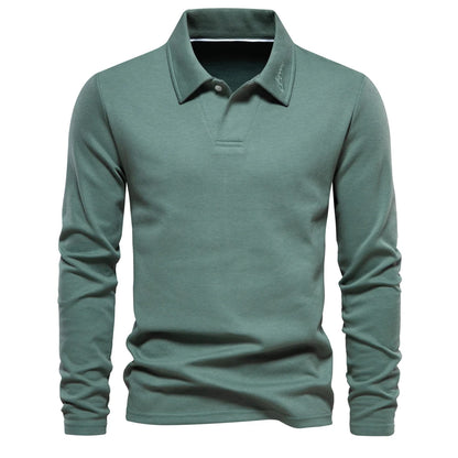 Men's Embroidery Polo Shirt With Turn Down Collar