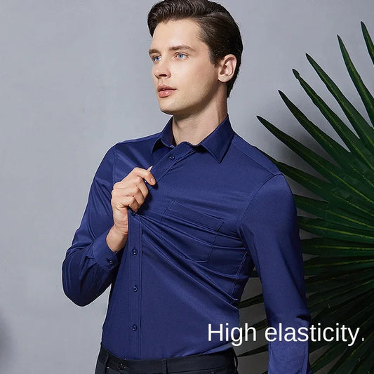 Men's Elastic Sleeved Shirt