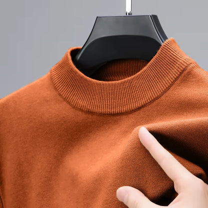 Knitwear Sweater for Autumn/Winter with Mock Neck