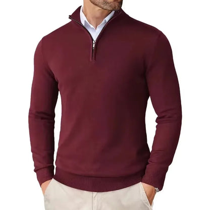 Men's Slim Mock Neck Sweaters