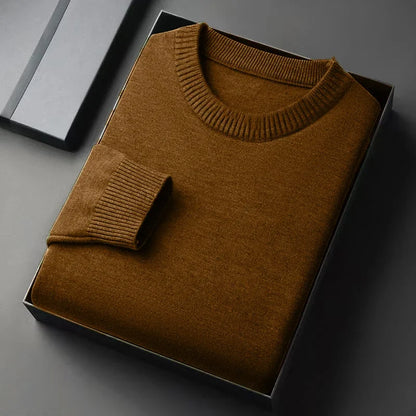 Men's Neck Sweater Whit a Slim Fit