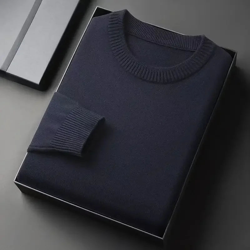 Men's Neck Sweater Whit a Slim Fit