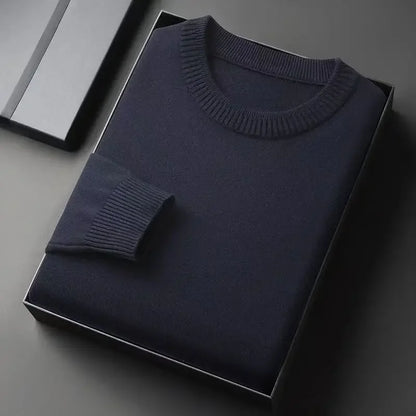 Men's Neck Sweater Whit a Slim Fit