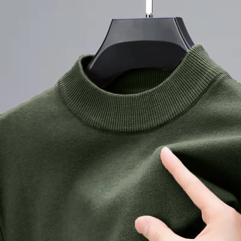 Knitwear Sweater for Autumn/Winter with Mock Neck