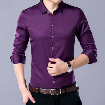 Men's Casual Fashion Business Sleeved Shirt