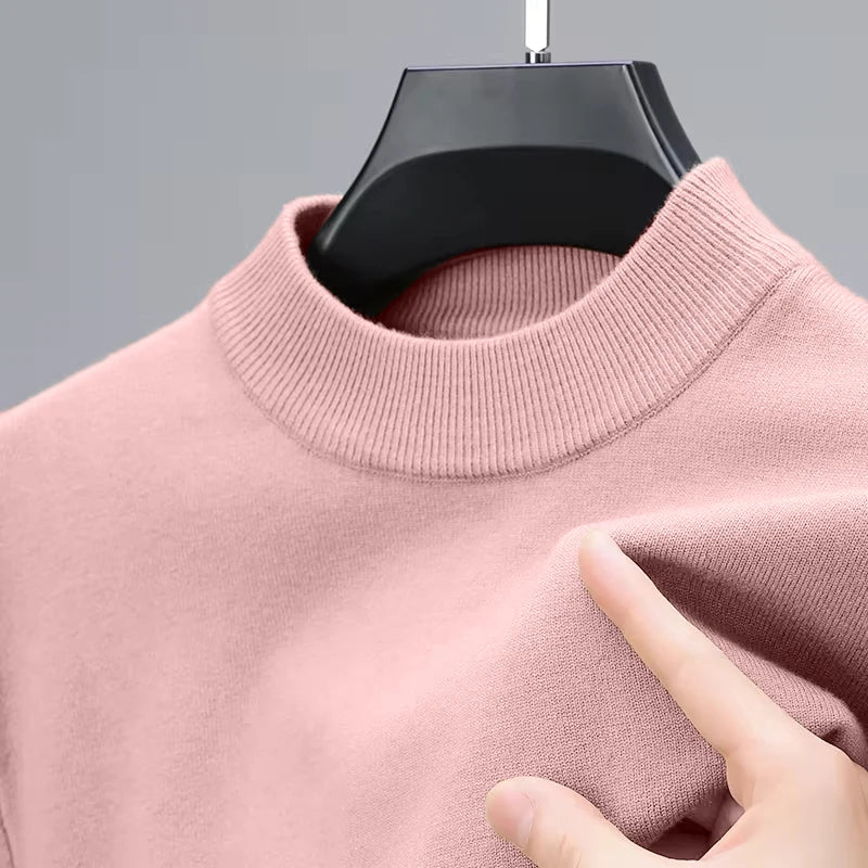 Knitwear Sweater for Autumn/Winter with Mock Neck