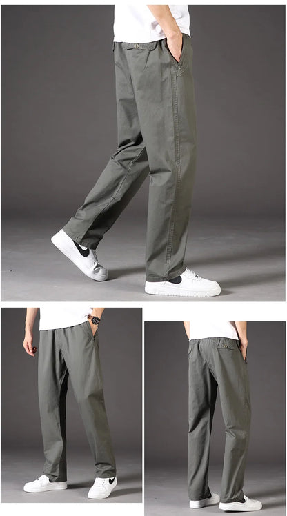 Mens Casual Pants With Zipper Pockets