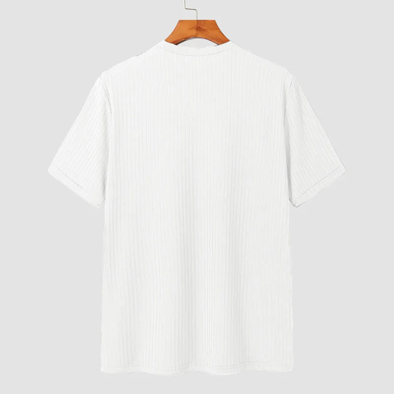 Men's Luxury O Neck Drapped Loose T-Shirt