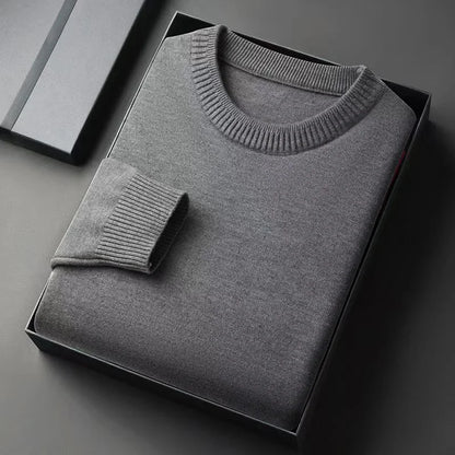 Men's Neck Sweater Whit a Slim Fit