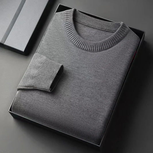 Men's Neck Sweater Whit a Slim Fit