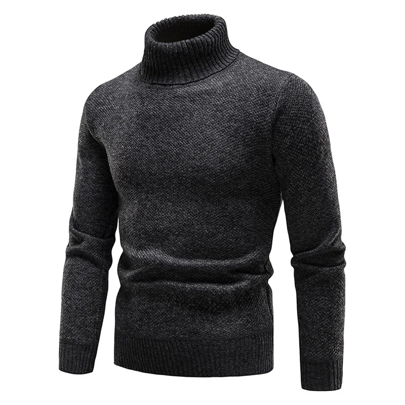 Sweater Men Turtleneck Luxury Brand