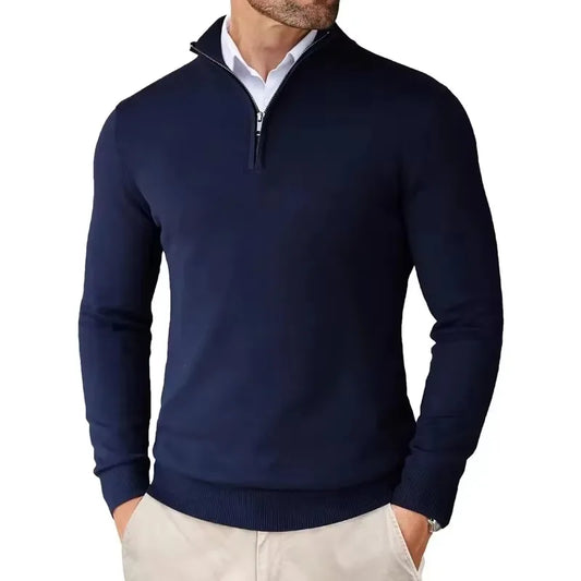 Men's Slim Mock Neck Sweaters