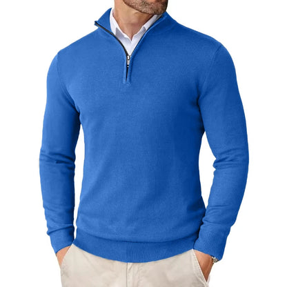 Men's Slim Mock Neck Sweaters