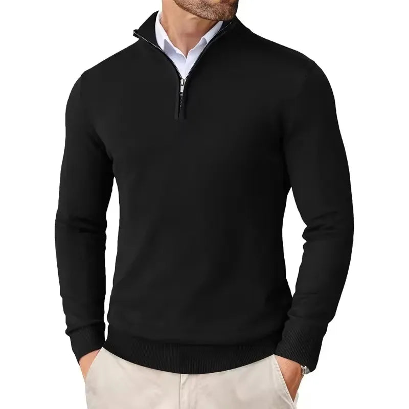 Men's Slim Mock Neck Sweaters