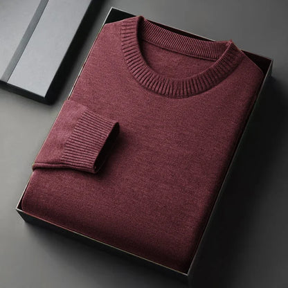 Men's Neck Sweater Whit a Slim Fit