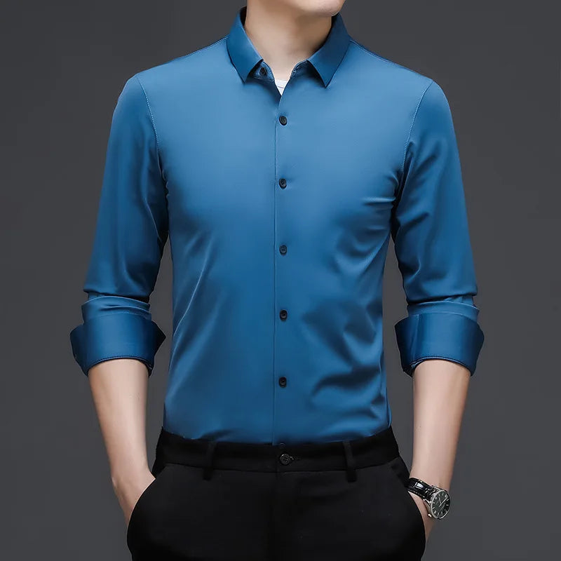 Men's Casual Fashion Business Sleeved Shirt