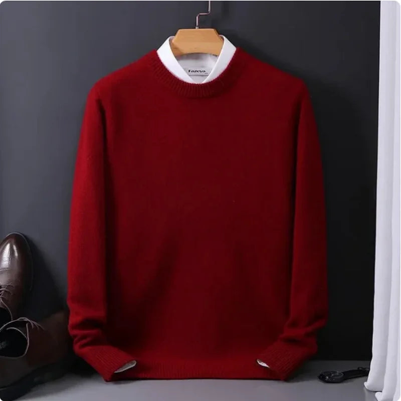 Cashmere Knit Pullover – Men's Winter Sweater